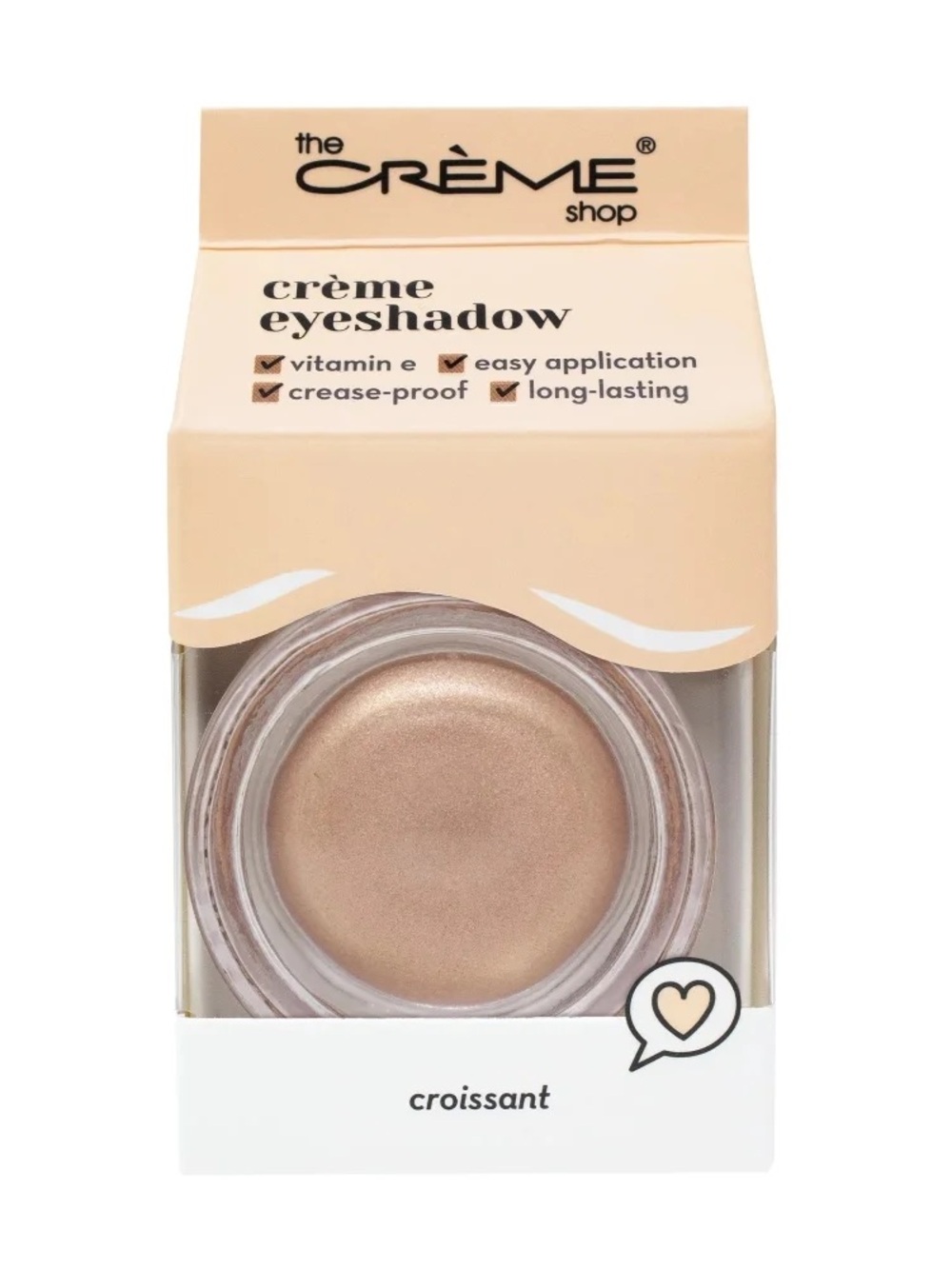 The Crème Shop Croissant Crème Eyeshadow — Champagne Beige